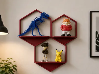 HexaHive Modular Display Shelf