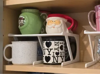 Wide Coffee Mug/Cup Shelf