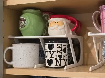 Wide Coffee Mug/Cup Shelf