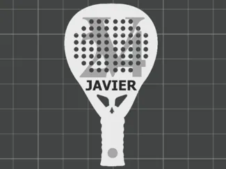 LLavero pala padel con nombre