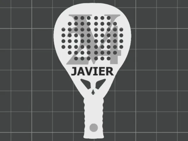 LLavero pala padel con nombre
