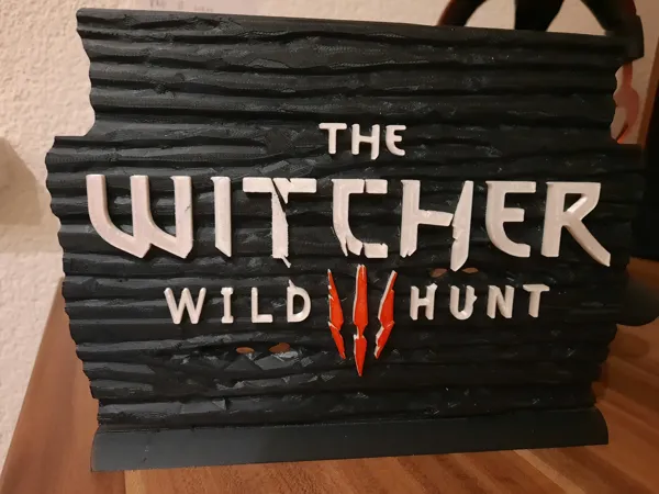 Panneau logo The Witcher - Wild Hunt