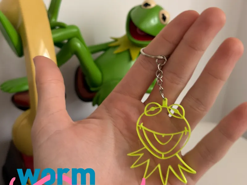Jim Henson's The muppets Kermit The frog Keychain