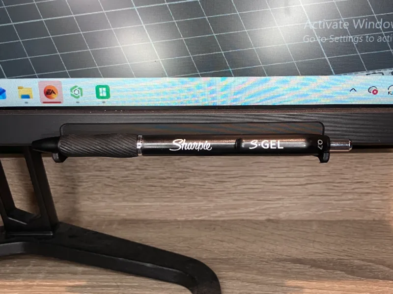 Universal Under Monitor Pen Holder