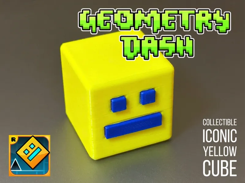 Geometry Dash Yellow Cube