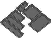 0.24mm layer, 4 walls, 15% infill - All Box Sizes