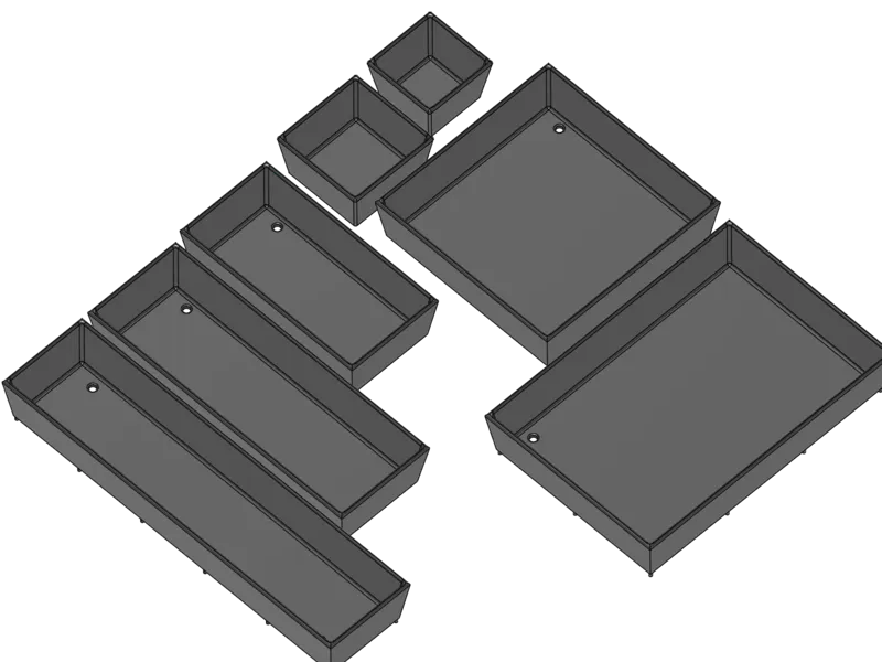 Toolgrid Storage Boxes - Modular - All Sizes