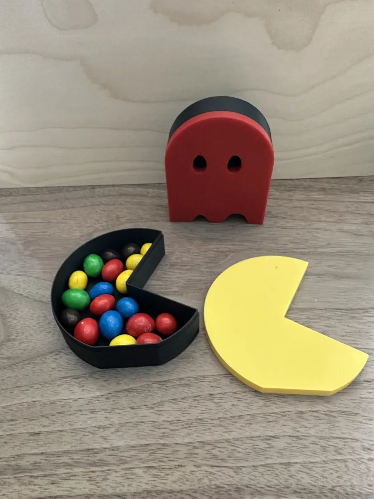 Pacman & ghost box with lid - Free 3D Print Model - MakerWorld