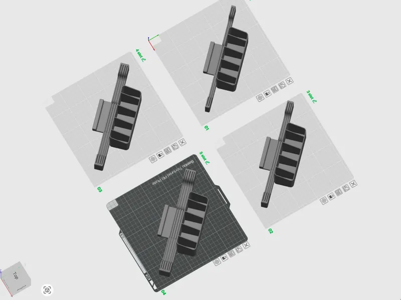 P1S side MULTIPLE plate holder with tool bin