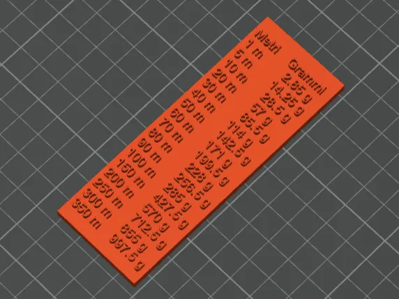 meters-grams converter