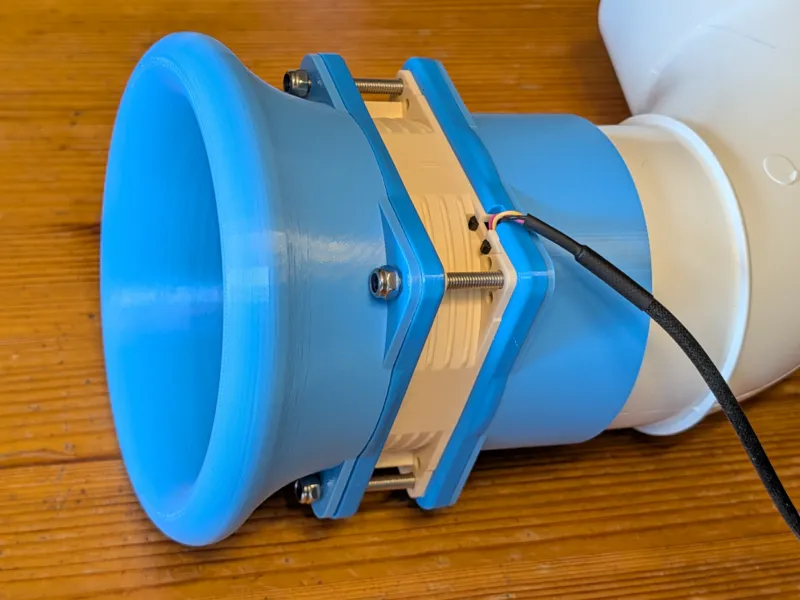 noctua nf-a8 80mm intake cowl with 3 inch outtake