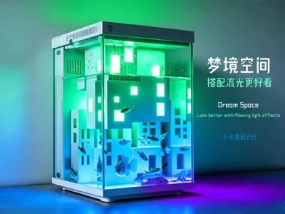 Mijia Desktop Fish Tank|Flowing Light|Urban Hideaway|Aquascaping