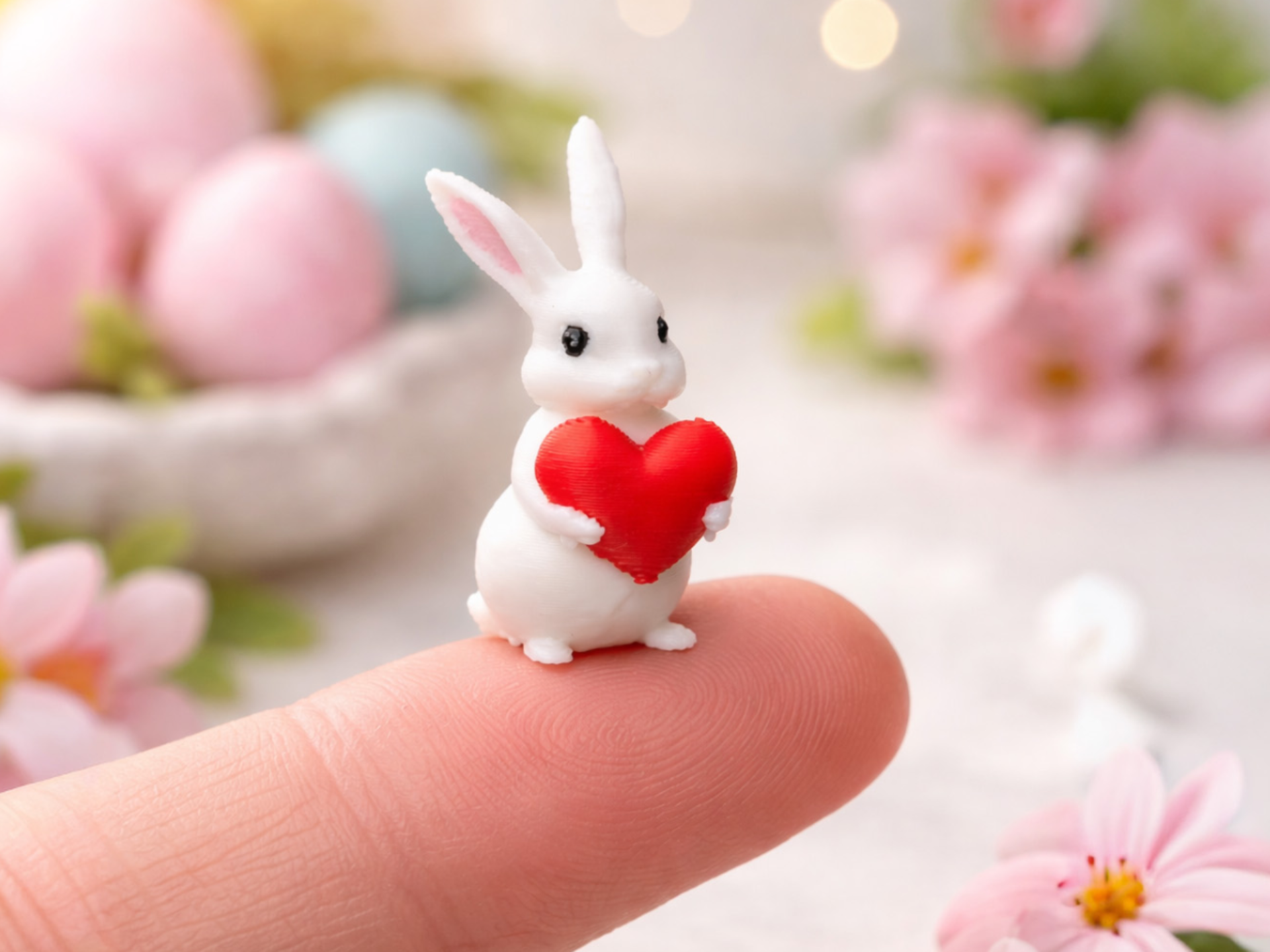 Bunny Miniature Valentines Cute Fidget Love H2C