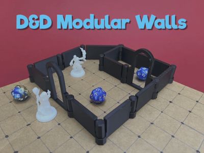 D&D Modular Walls (Inch Scale)