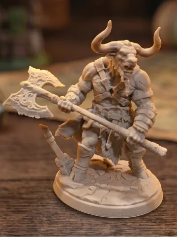 Figura decorativa: Minotaur Berserker - Savage Labyrinth Champion — vista de referencia 2