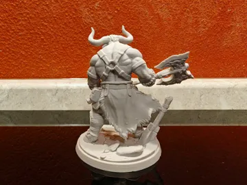 Figura decorativa: Minotaur Berserker - Savage Labyrinth Champion — vista de referencia 5