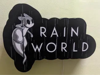 Rain World Light Box with Slugcat