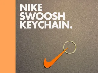 NIKE SWOOSH KEYCHAIN