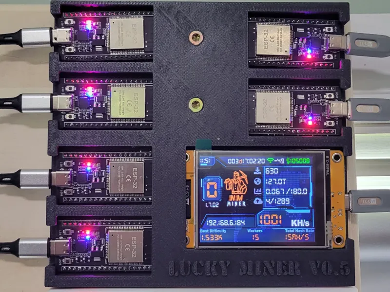 Bitcoin Lottery ESP32 Cluster Organizer v0.5
