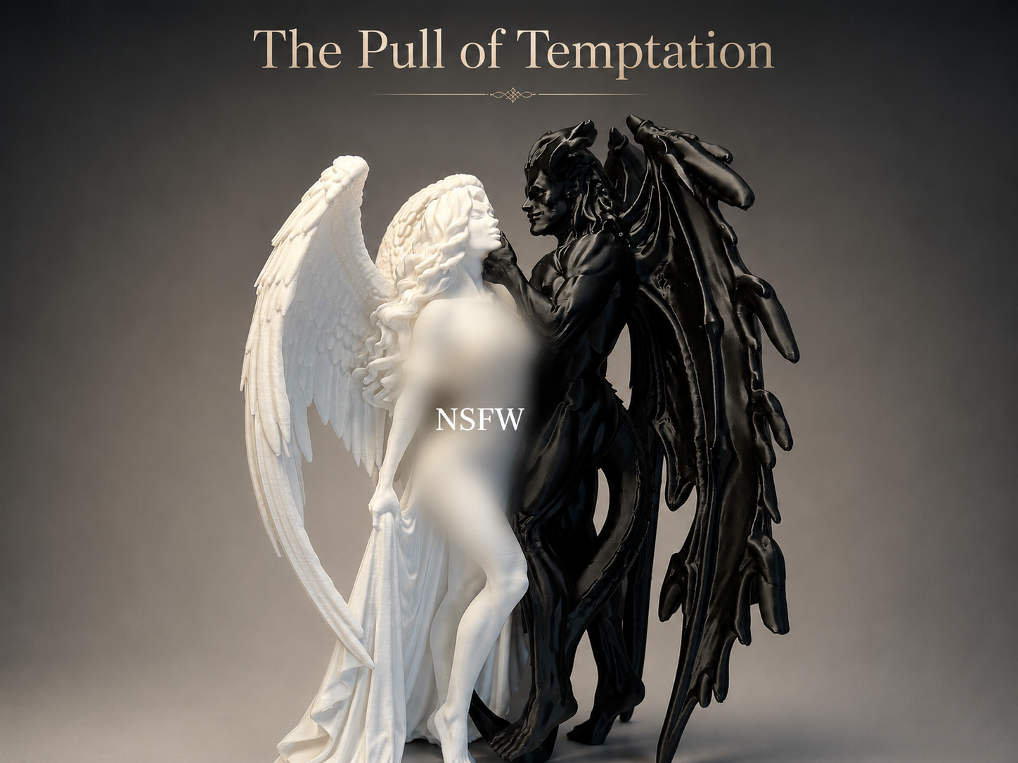 The Pull of Temptation - Angel & Demon (Tall Size)