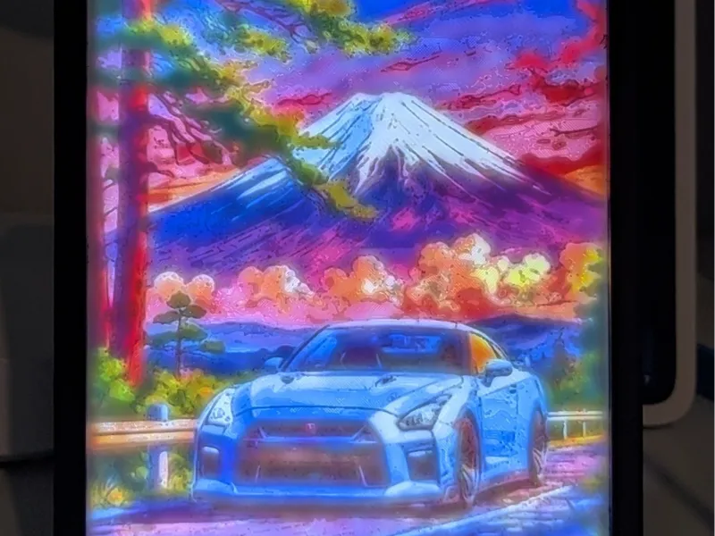 Nissan Gt-R R35 and Mount Fuji Digital Art