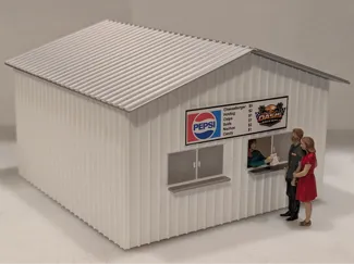 1:32 Scale Metal Building Kit - Concession Stand