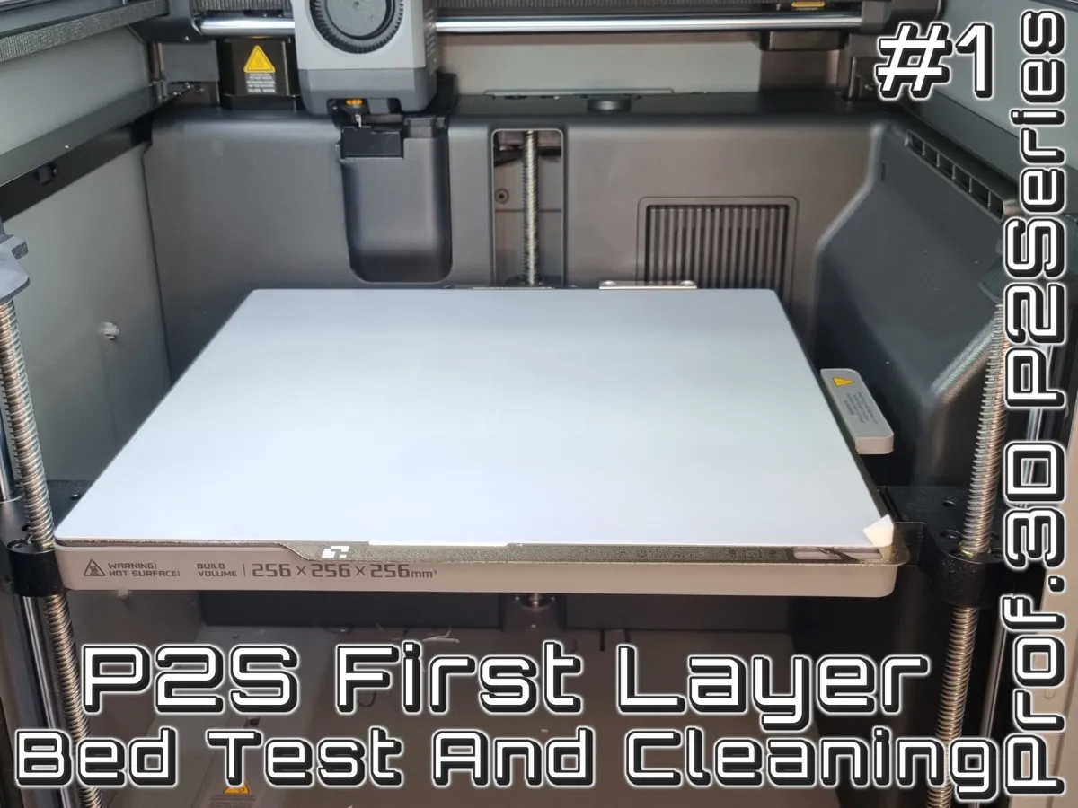 P2S First Layer Adhesion Test ⧸ Bed Cleaning by Professional3D ...