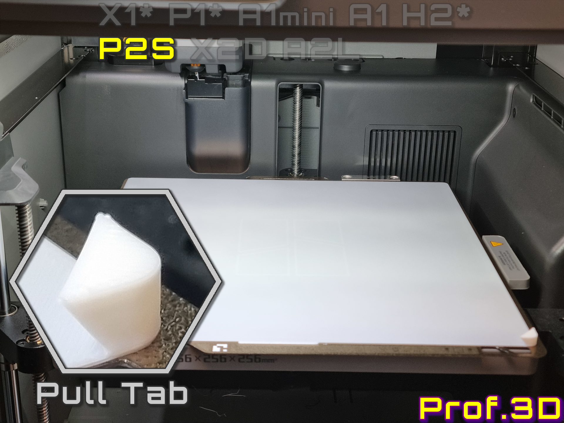 P2S First Layer Adhesion Test ⧸ Bed Cleaning