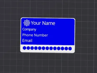 Parametric Business Cards (Customizable!)