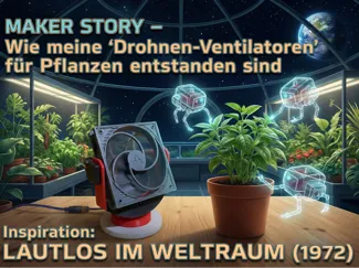 Sanft oszillierender Pflanzenlüfter