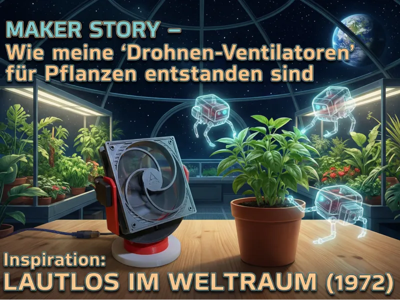 Sanft oszillierender Pflanzenlüfter