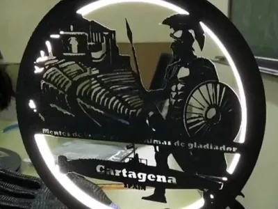 Cartagena circular lamp, beautiful light ring.