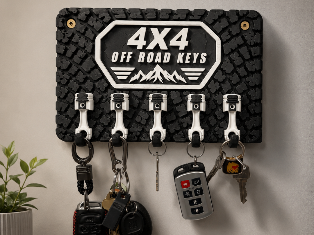 4x4 Off-Road Key Holder – Piston Hook Wall Rack