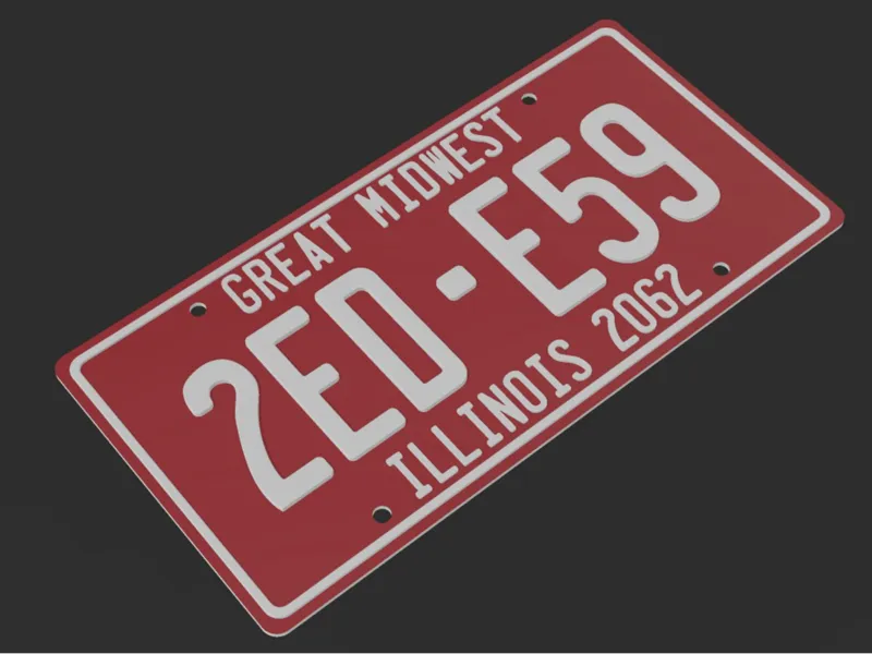 Fallout New Vegas Ed-E License Plate