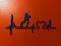 Déco murale chien et chat — ligne de vie — photo 2