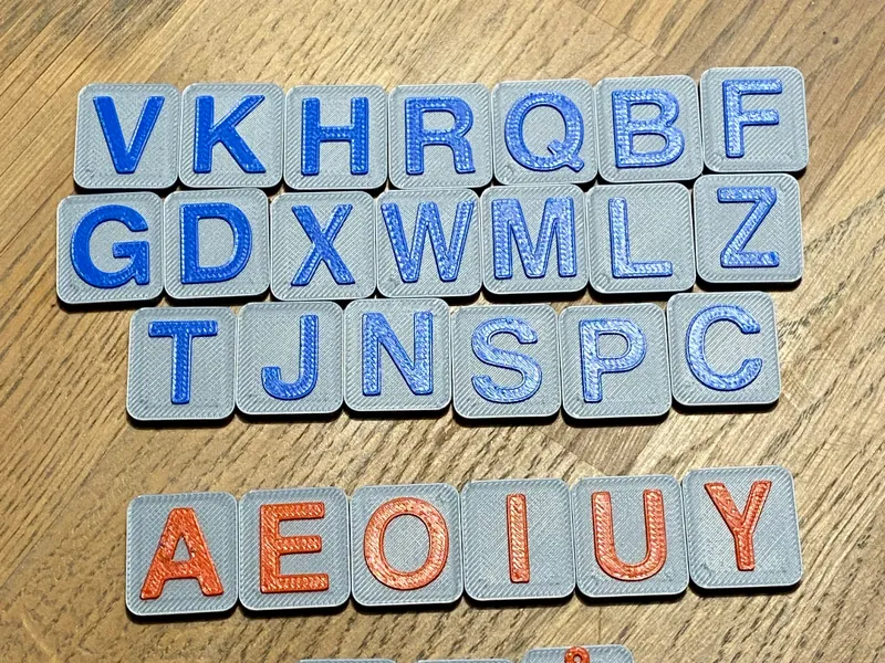 Alphabet, letters for teaching ABC