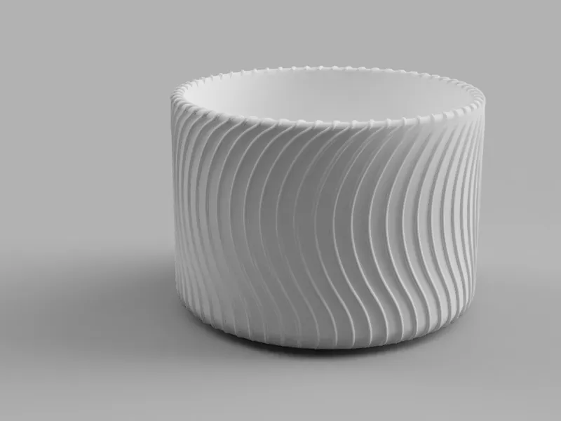 Simple spiral plant pot