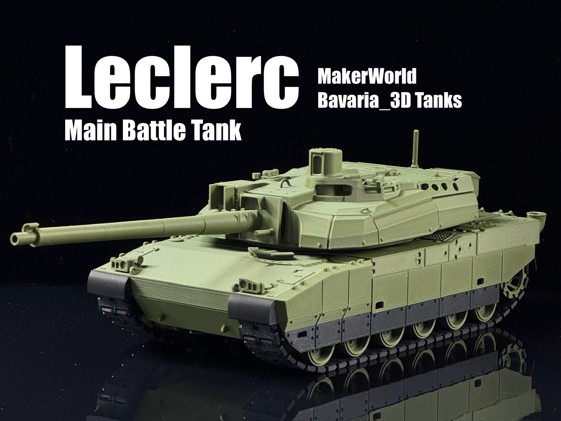 French Leclerc Tank Movable Gun Barrel 1/35 Scale