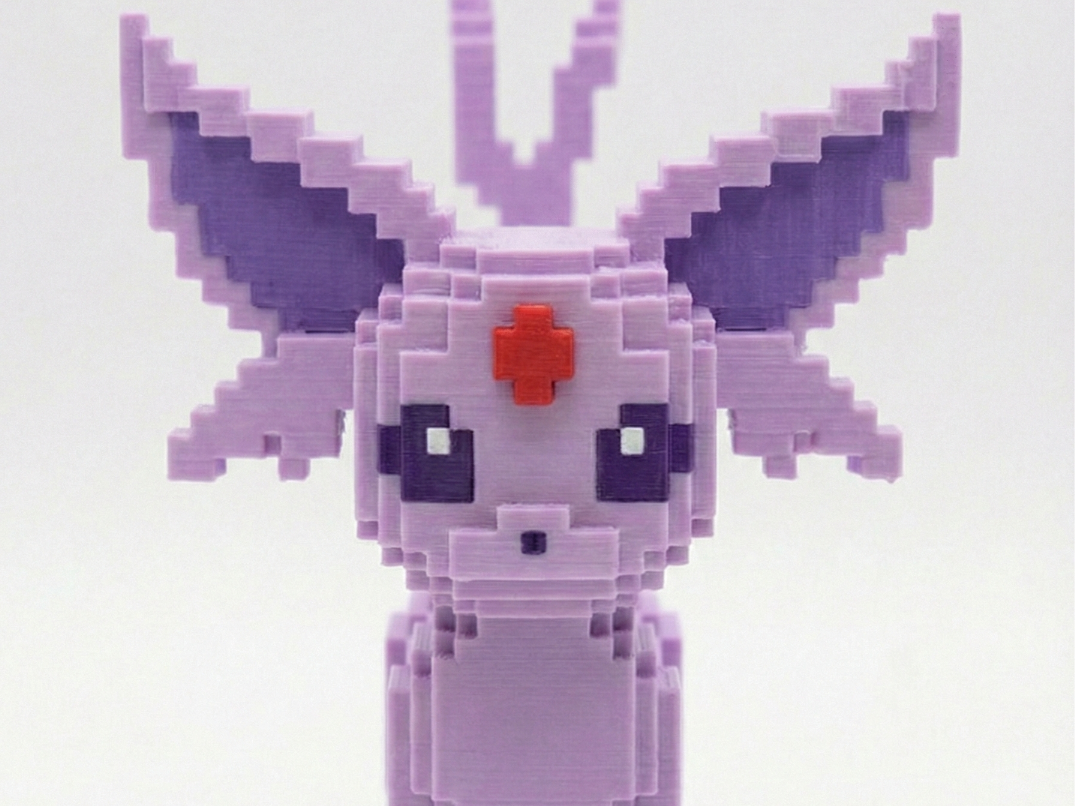 ESPEON Voxel / Pixel Art 8bit - Collezione Pokémon