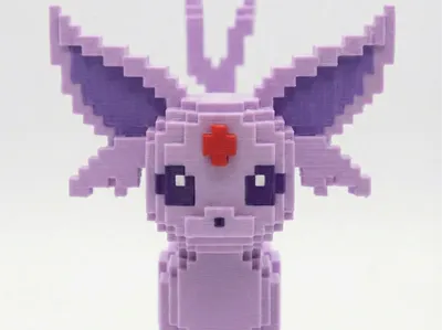 ESPEON Voxel / Pixel Art 8bit - Pokémon Collection