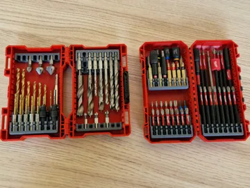 Soporte: Milwaukee Shockwave Bit Holder + Gridfinity Bins — vista de referencia 3