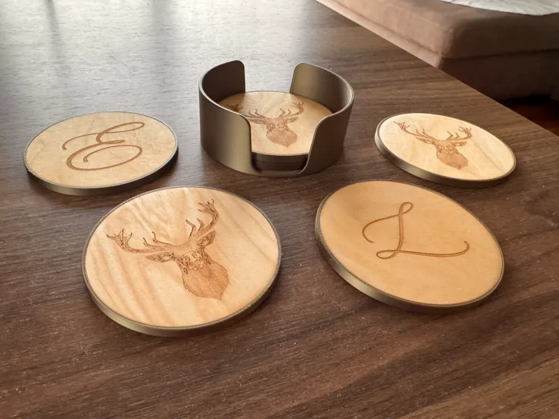 Parts for wooden coasters