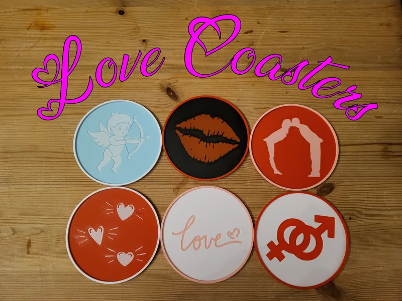 Love Coasters ♡ (Set of 6)