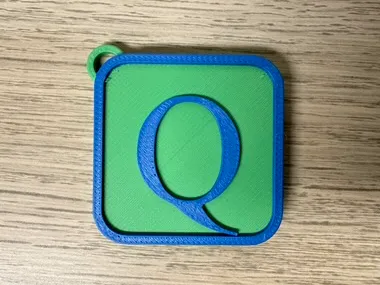 Schlüsselanhänger Buchstabe Q Keychain Letter Q