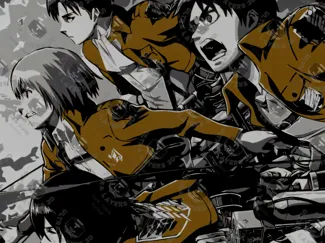 EREN, MIKASA, ARMIN, LEVI