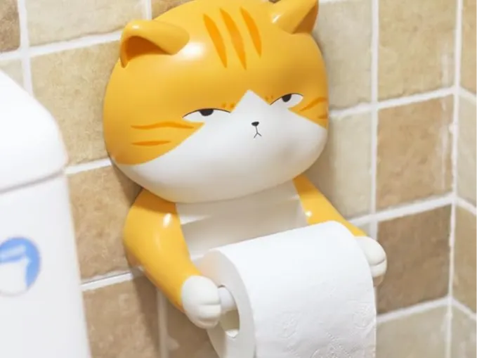 Cat Toilet Roll Holder