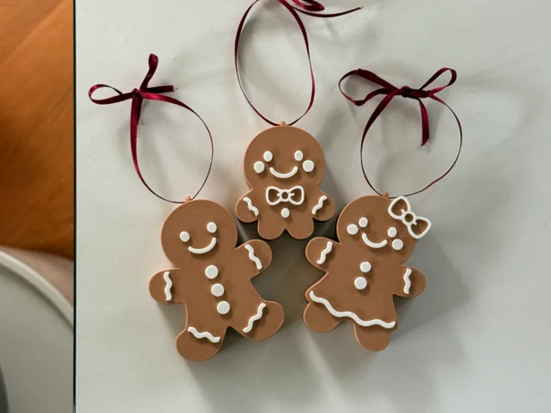 Weihnachtsbaumanhänger Lebkuchen-Famile