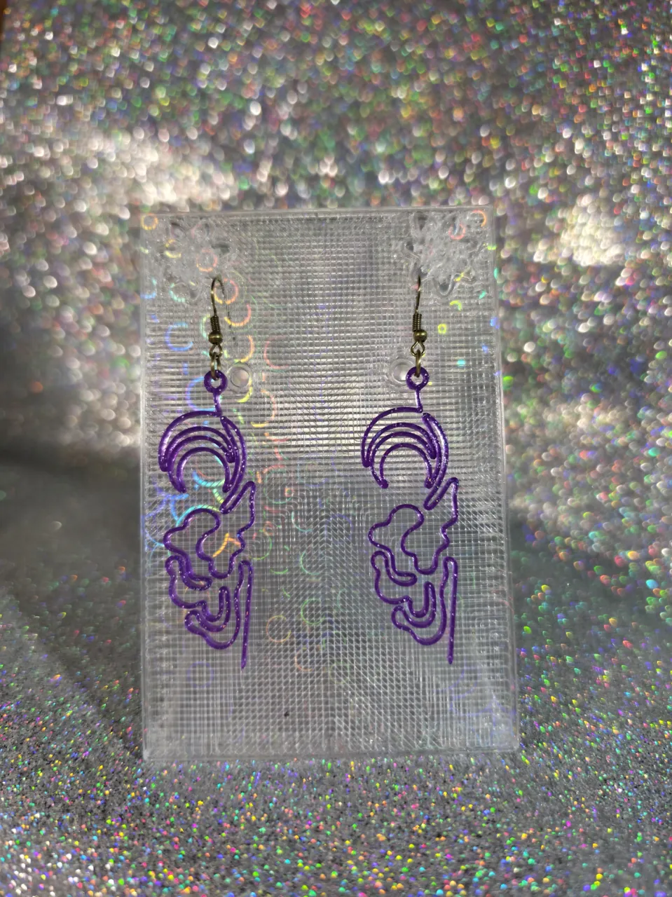 transparent celestial earrings view 3