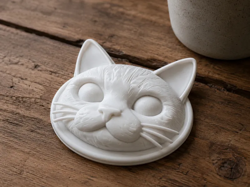 Cat Face Coaster