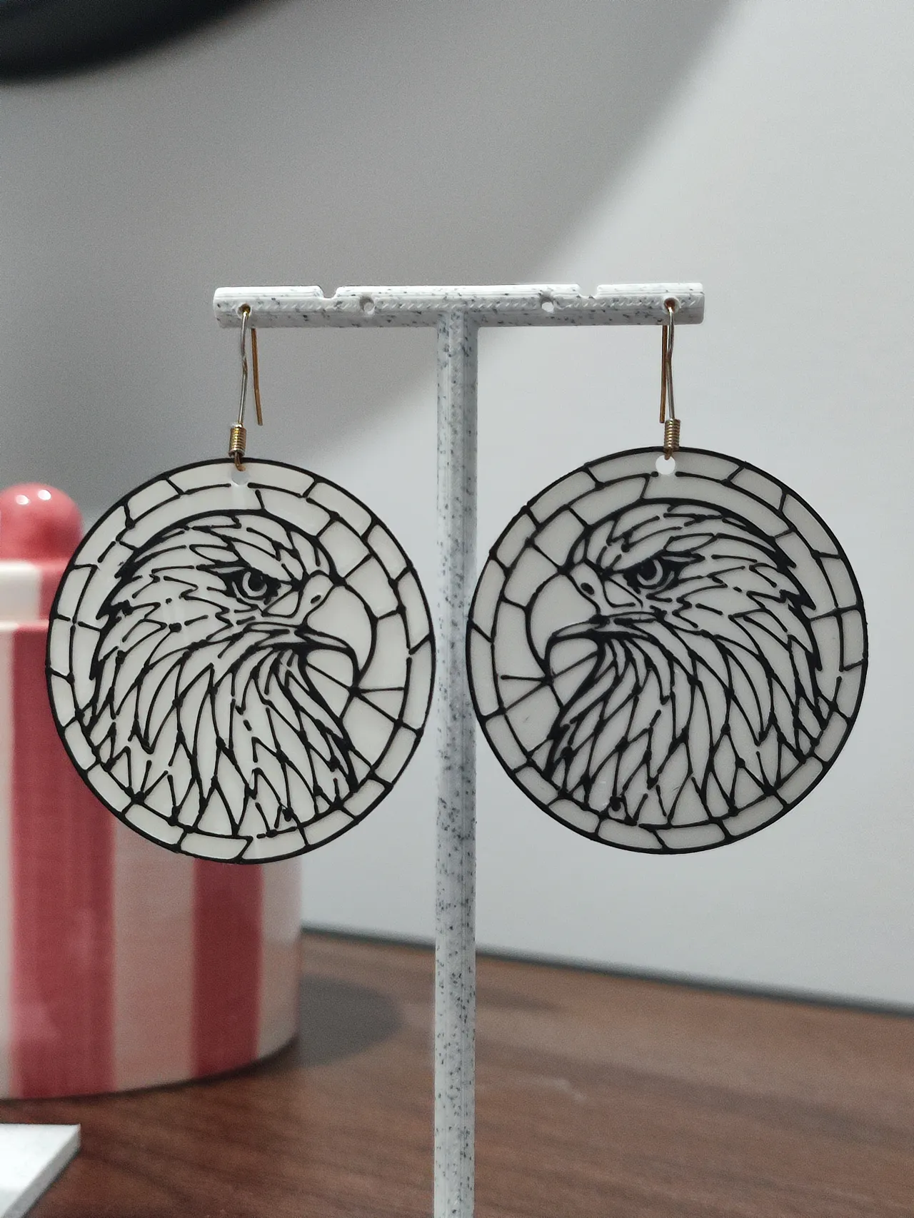 Aretes Mosaico Águila Imperial view 3
